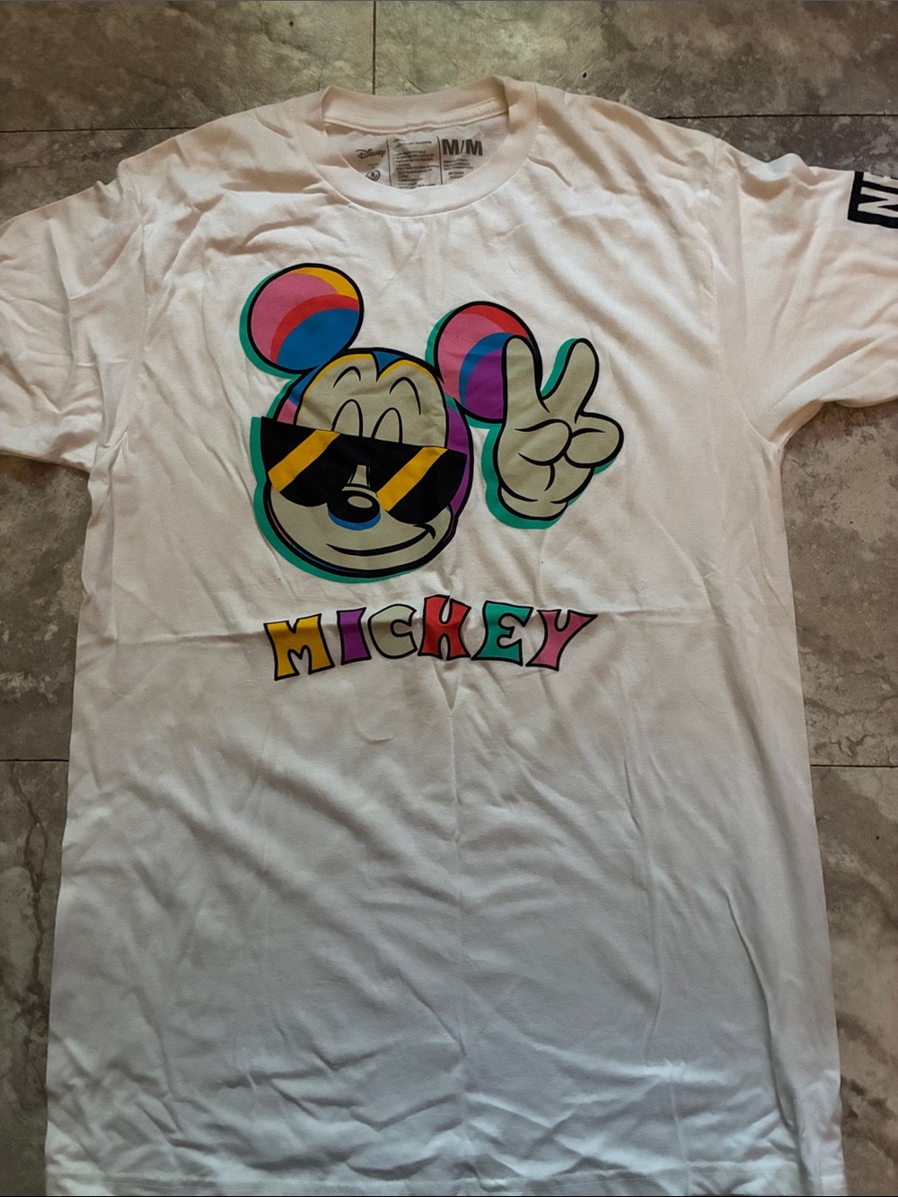 Mickey Graphic White T-Shirt - Colorful Print